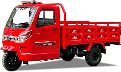 Hydraulisk stängd kabin bensinmotor Vattenkyld trehjulig motorcykel